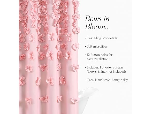 Lush Decor Riley Shower Curtain, 72" W x 72" L