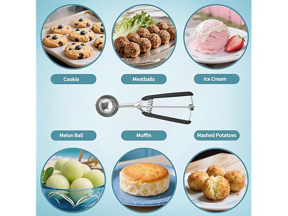 3Pcs Ice Cream/Cookie Scoop