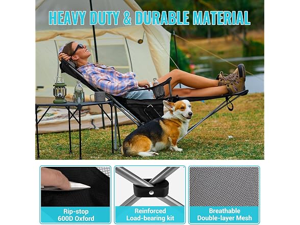 #WEJOY 2-in-1 Reclining Camping Chair