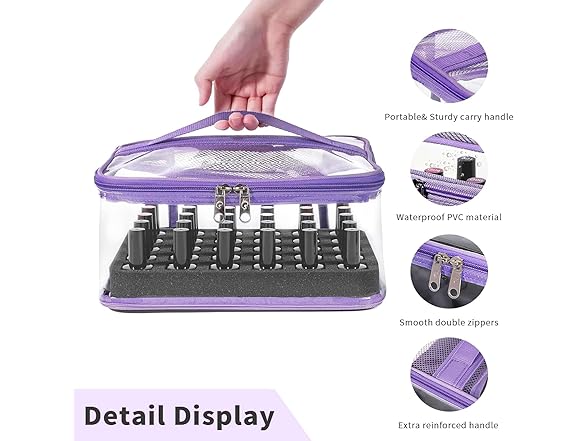 Beloving Nail Polish Organizer Bag Holds 30 Bottles