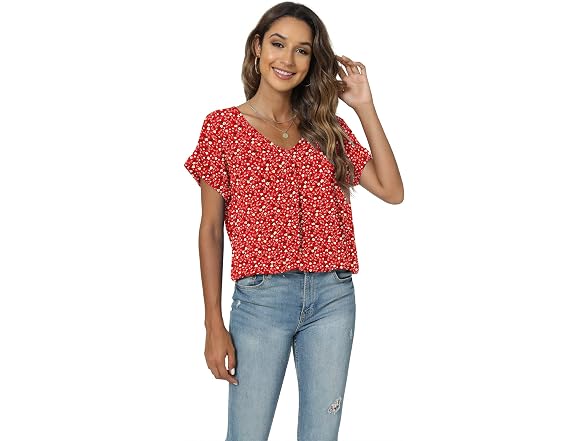 Quezhu Women (X-Large) Blouse Elegant Neck Tops