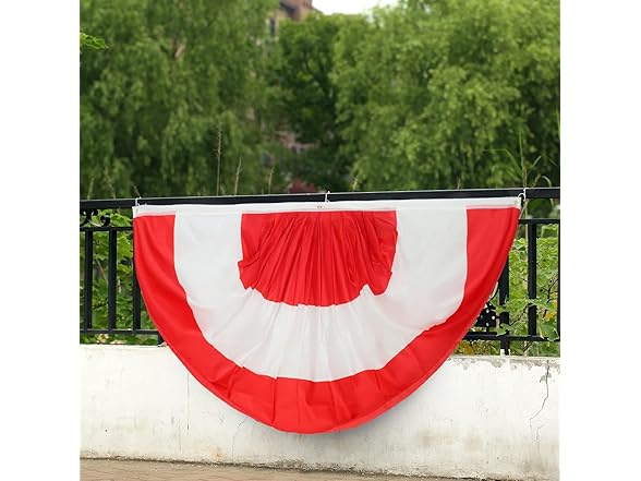 2pc Austria Fan Flag 3x6ft Pleated