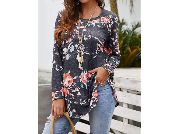 Ezcosplay Women (XL) Long Sleeve Casual Tops Shirt