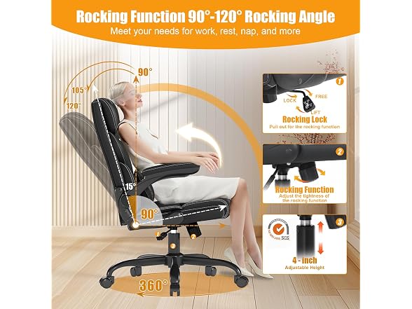 Box DesignLab Flip-Arm Executive Chair