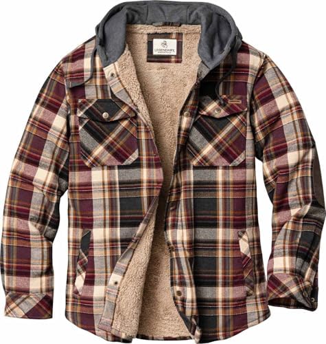 Legendary Whitetails Men Hooded Shirt Jacket - Gallery 16