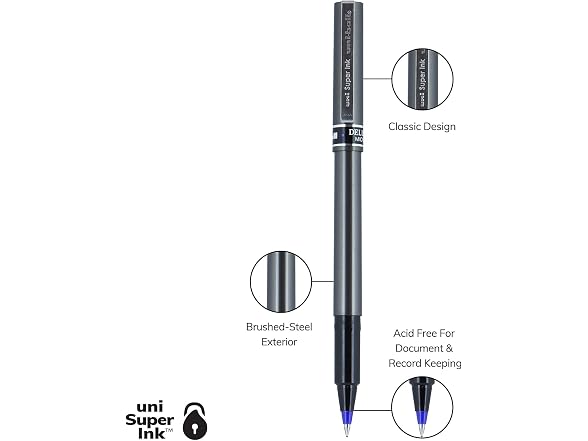 uni-ball Deluxe Stick Roller Ball Pen 0.5mm