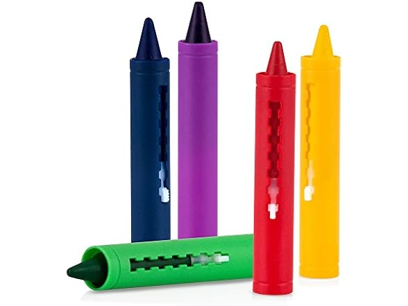 Nuby 5-Pack Easy Clean Bath Time Crayons