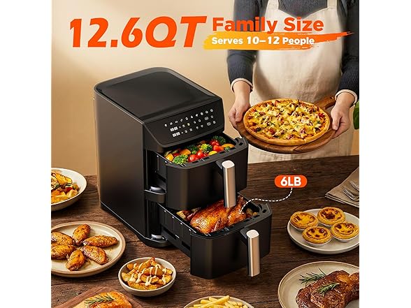 Mirtan Dual Basket Air Fryer