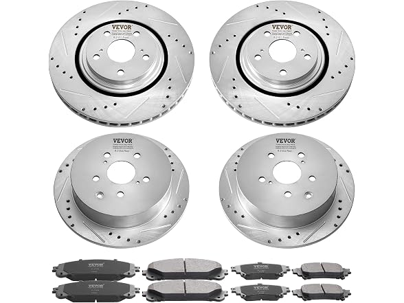 Front and Rear Brake Kit Compatible