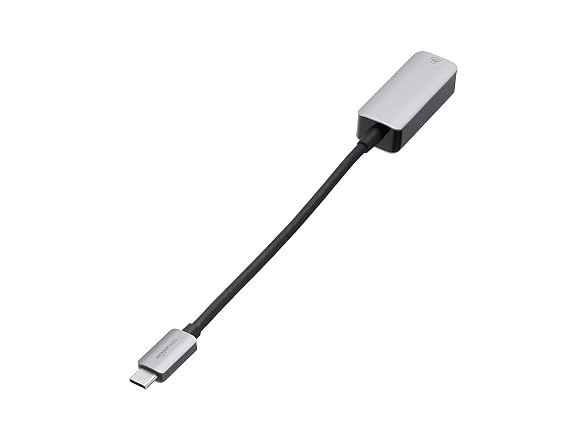 Amazon Basics Aluminum USB-C to RJ45 Gig