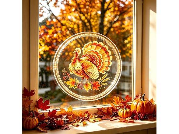 YTKIH 3 Pack Fall Decor Window Lights