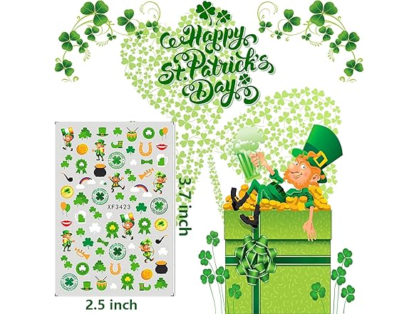 ONEUPIN St Patricks Day Nail Art