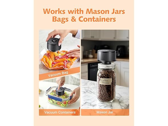 Electric Mason Jar Vacuum Sealer Kit
