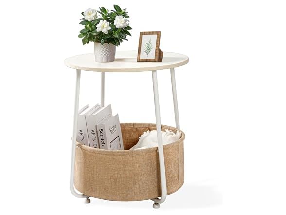 YSSOA Round Side Table, End Tables for Living Room