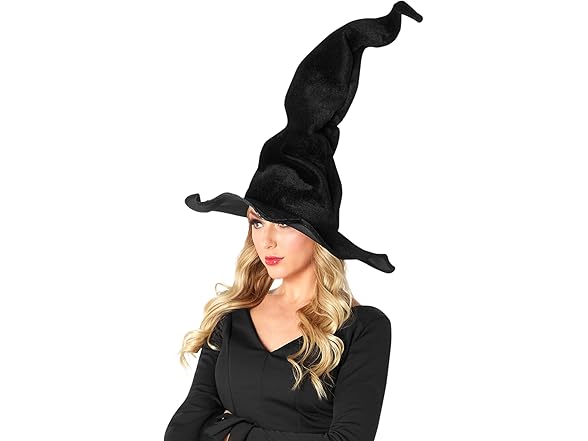 Rubies Rubies Women's Wired Velour Witch Hat, Black, One S