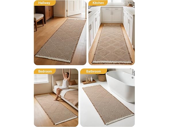 Furicher Large Bathroom Rugs 2' X 6'