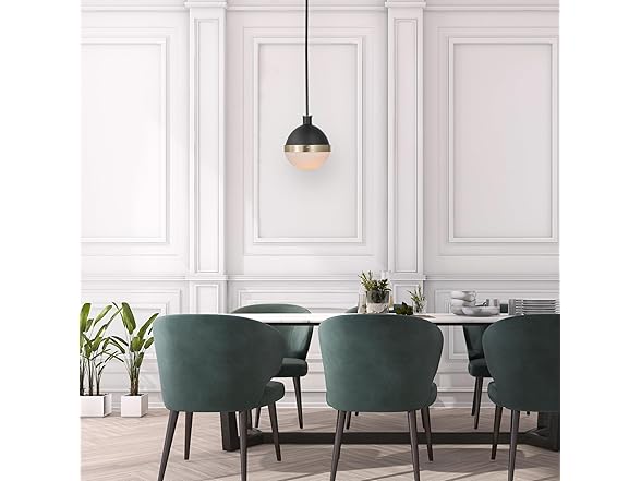 Globe Electric 1-Light Pendant, Black