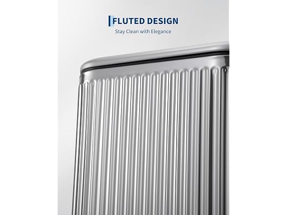 PrecisionAuto 5L Silver Stainless Steel Trash Can