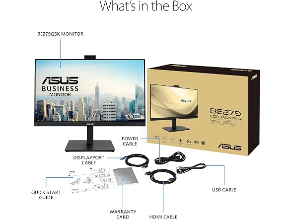 ASUS BE279QSK 27 Inch 1080P FHD Computer Monitor - Gallery 7