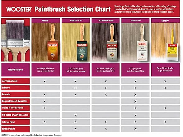 Wooster Brush 4410-2-1/2 Inch Chinex FTP