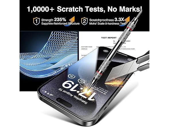 (4 PACK) EZ-GLAZ iPhone 15 PRO Screen Protector