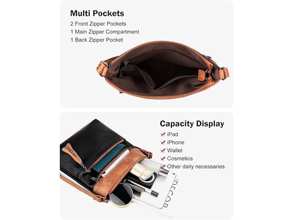 Multi Pocket Casual Crossbody Bag