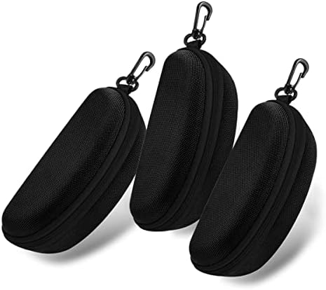 6 pcs Zipper Hard Shell Sunglasses Cases