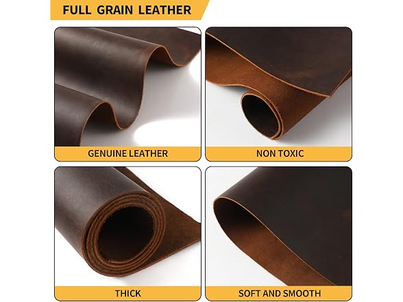 RingSun Genuine Leather Sheets for Crafts - Gallery 5