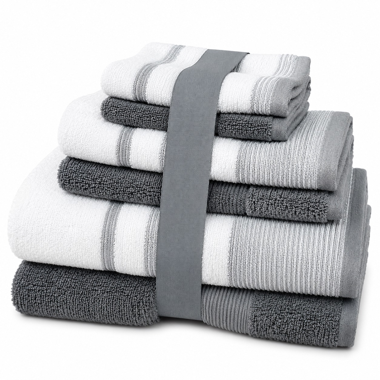 6-Piece or 12-Piece 2Tone Towel Sets - Gallery 11
