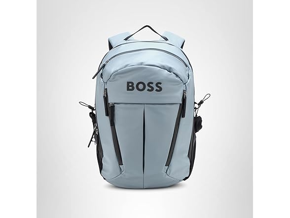 BOSS, Stormy Bold Logo Backpack, Ice Grey