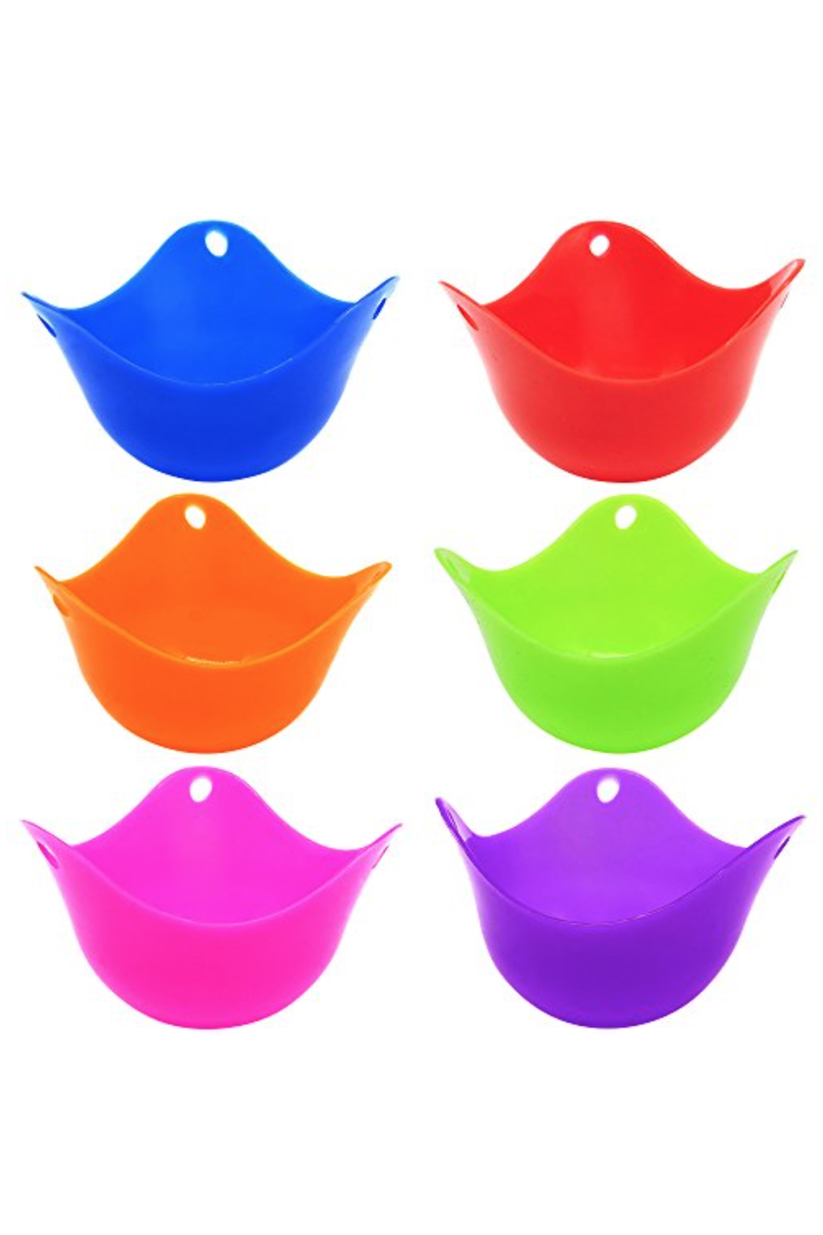6pk Silicone Egg Poaching Cups Set - Gallery 7