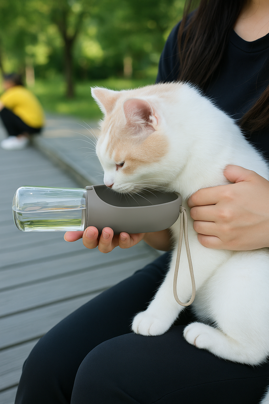 Paws & Claws Pet Travel Water Bottle With Spout ( 12 oz) - Gallery 8