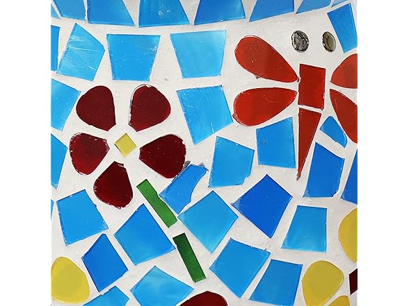 Sunnydaze Mosaic Glass Wind Chime Bell - 7"
