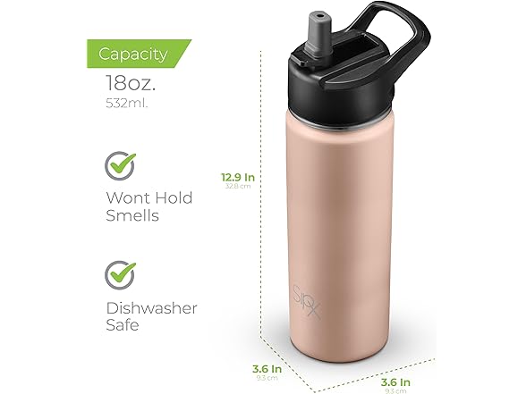 SipX Triple-Insulated Stainless Steel Water Bottle