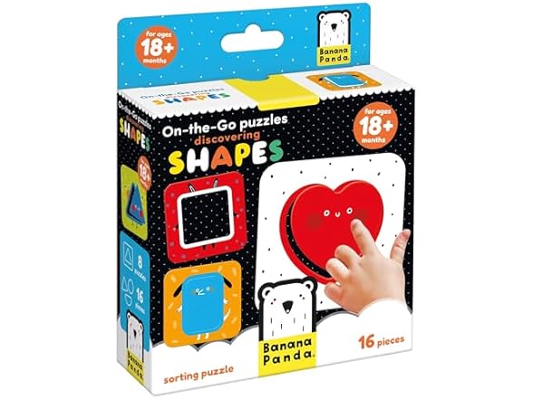 Banana Panda On-The-Go Puzzle Discovering Shapes 18m+