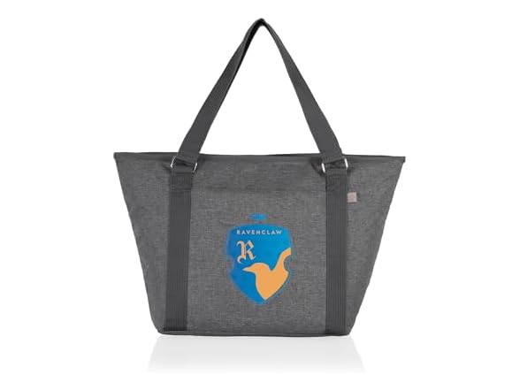 PICNIC TIME Harry Potter Ravenclaw Topanga Tote Cooler Bag, Soft Cooler Bag, Picnic Cooler, (Heathered Gray)