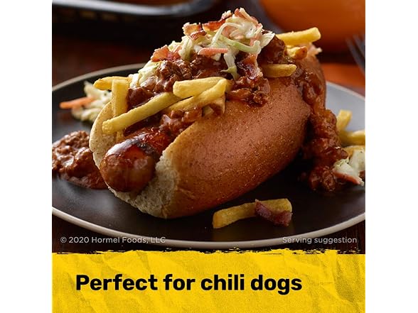 Hormel Coney Island Chili, No Bean with Mustard an