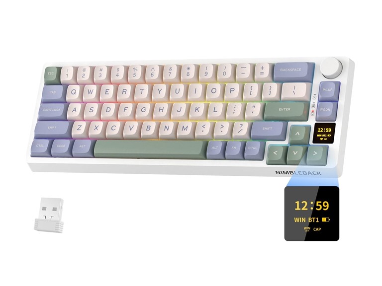 LTC NB682 Pro Mechanical Keyboard White&Blue&Green