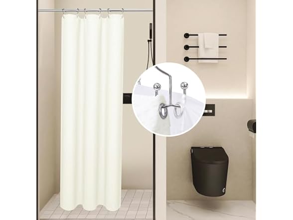 LaCyan 3 in1 Waterproof Shower Curtain