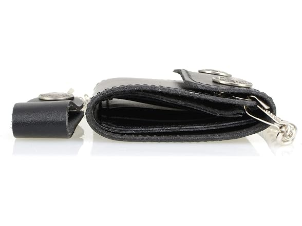 Milwaukee Leather Men's Genuine Leather Tri-Fold Biker Wallet