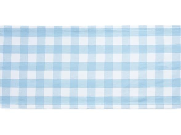 DII Buffalo Check Collection 14x108", Light Blue & White