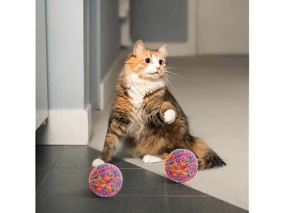 balacoo 2-Pack Large Wool Yarn Cat Balls 3.54
