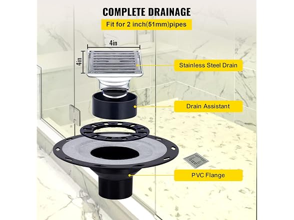 Shower Curb Kit 38\" x 60\" Watertight Shower