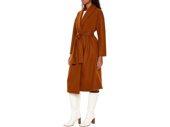 Forever 21  (XS) Tie-Waist Trench Wrap Root Coat