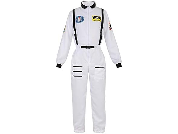 frawirshau Women's (M) Astronaut Costume Jumpsuit