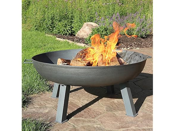 Sunnydaze 34-Inch Cast Iron Heavy-Duty Fire Pit
