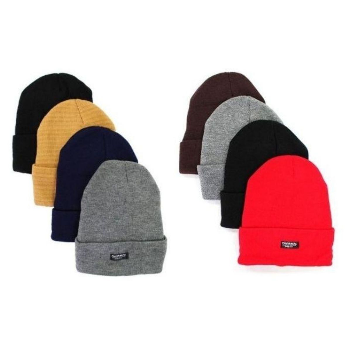 {4-Pack} Unisex Fleece-Lined Winter Hat - Gallery 4