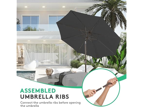 JEAREY 10FT Patio Market Umbrella