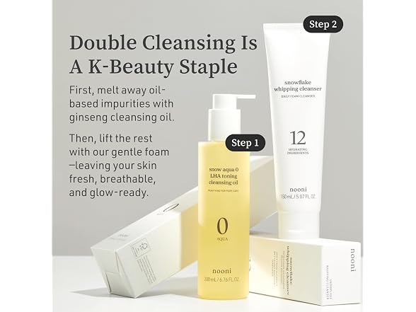 NOONI Korean Cleansing Oil Snow Aqua 0 LHA Toning