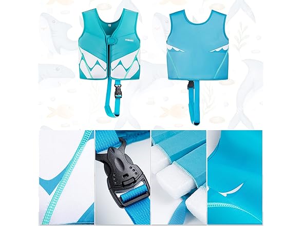 INIGGII Toddler Swim Vest for 20-28 lbs